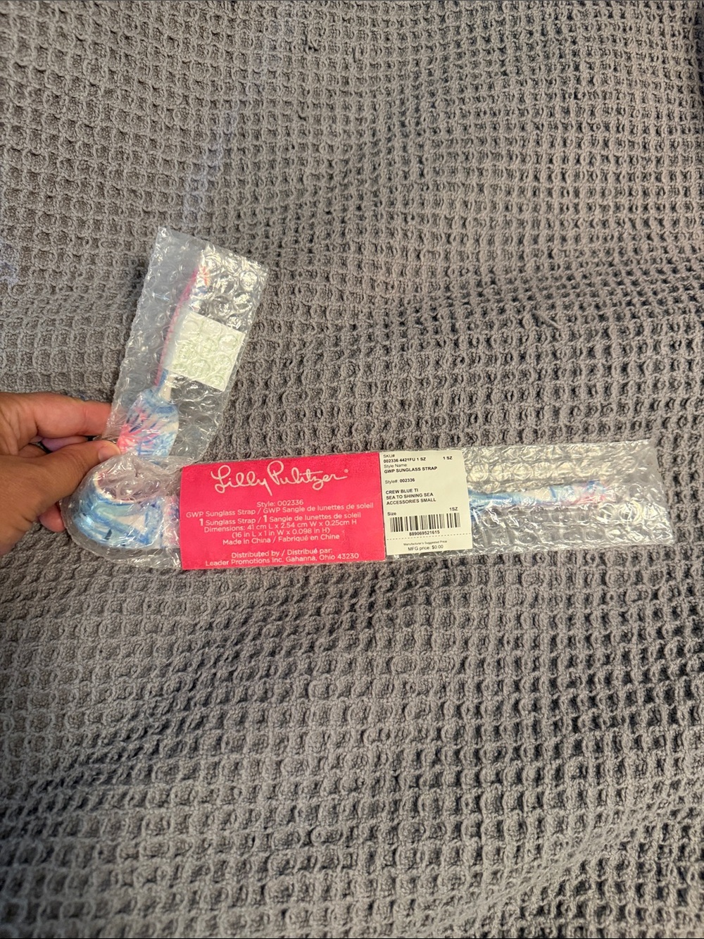 Lilly Pulitzer fireworks sunglasses strap